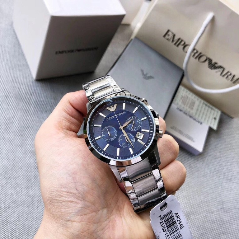 Emporio Armani Chronograph Blue Dial Men's Watch | AR11348